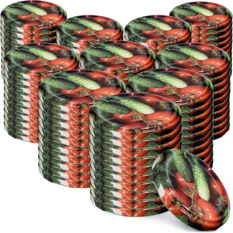 KADAX Schraubdeckel fi82 mm, für Einmachgläser, 100 Stück, Gemüse (1/5)