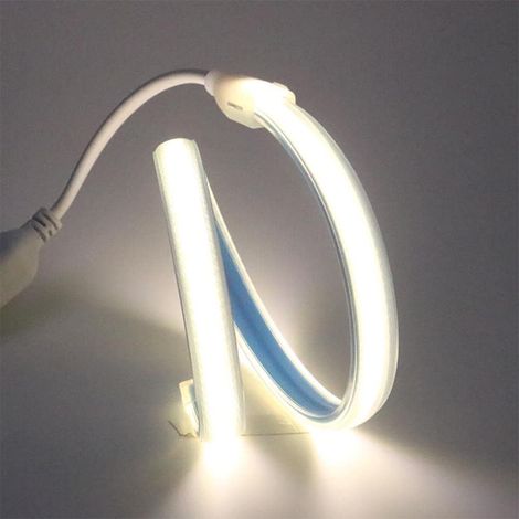 50CM 220V COB LED Bande IP67 Etanche 280 LEDS/M 0.5M Blanc Froid 6000K Light Strip avec Interrupteur 220V 230V (Blanc Froid, 0.5) (1/5)