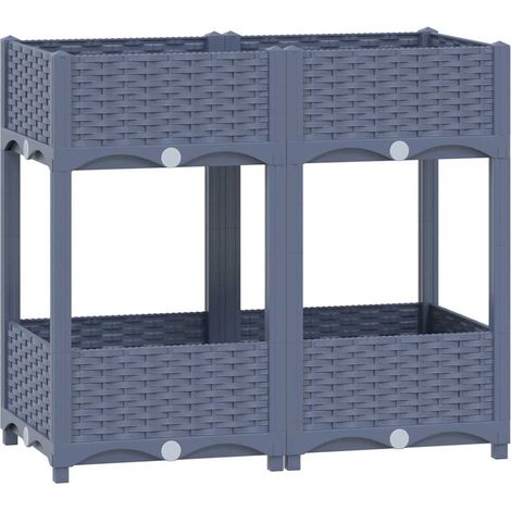 Jardinière，Lit surélevé 80x40x71 cm Polypropylène CFW16647 (1/5)