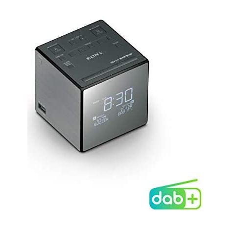 Sony XDRC1DBP Radio portable Horloge Noir, Argent (1/3)