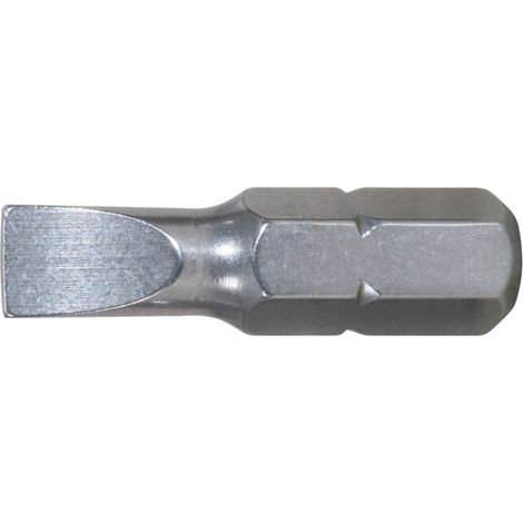 1/4" Embouts fente, 25 mm, 3 mm (1/2)