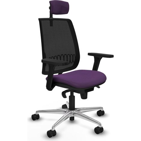 Chaise de bureau piqueras y crespo Sila Alares noir dossier fixe (1/2)