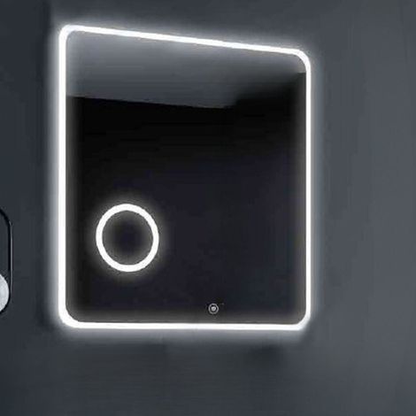 Specchio da bagno con illuminazione LED anti appannamento 60x80 cm - Padyl