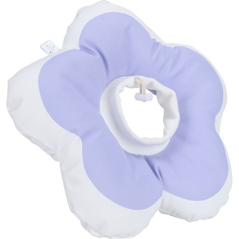 Collier de bain anti-léchage Elizabeth Circle imperméable en forme de fleur pour chat (violet, taille S) (1/5)