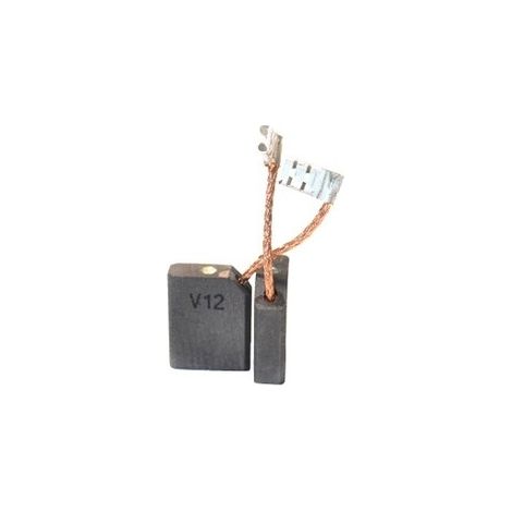 Juego de 2 carbones adaptables para Skil. Dimensiones: 6.3 x 16 x 20 mm.