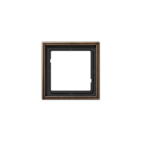 Jung Telaio 1 posto, LS 990, Ottone antico, montaggio verticale e orizzontale ME 2981 AT