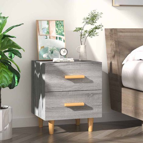 vidaXL Bed Cabinet Grey Sonoma 40x35x47,5 cm (1/5)
