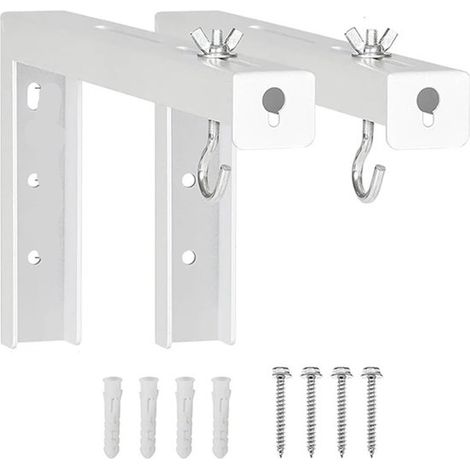 Soporte universal ajustable para pantalla de proyección,gancho para colgar pantalla de proyección,soporte de pared en forma de L (1/5)