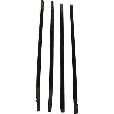 Garniture de fenêtre auto 4 pièces 72450 TEA T01 Joint de vitre latéral pour Civic Berline 2016-2021 Moulure extérieure noir (1/5)