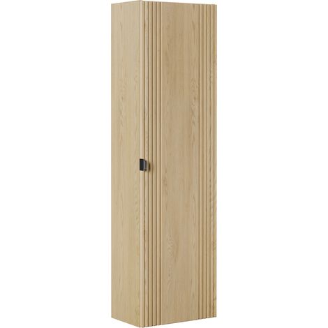 Colonna del bagno 1 anta Mila rovere chiaro