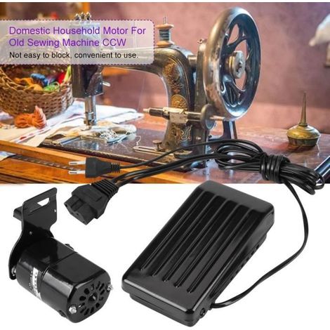 WEI Moteur domestique Ménage pour Machine à coudre jeu Courroie de brosse de carbone de pédale de commande de pied de CCW (1/4)