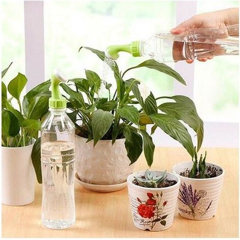 Bouchon arroseur pour bouteilles - Lot de 2 pièces - Plastique léger - Diamètre 2,2 cm - Hauteur 7 cm (1/5)
