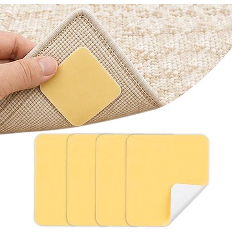 Washable Non-Slip Mats, Grip for Carpets, Stability for Surfaces, Home Safety, Black (1/3)