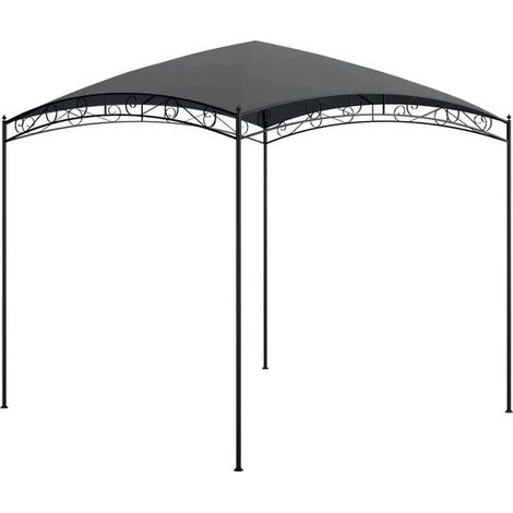 Belvedere 3x3x2,65 mètres, couleur anthracite, 180 g/m² (1/5)