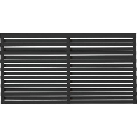 Plus Zaun Osaka 180 x 93 cm RAL 9005 Schwarz (1/2)