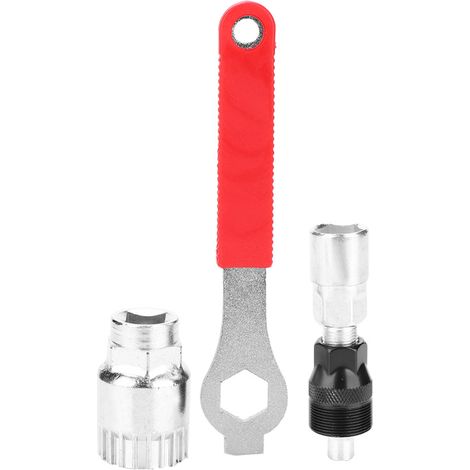 Extracteur de Manivelle Vélo, Outil de Démontage Pédalier en Acier pour Réparation Bicyclette (1/4)