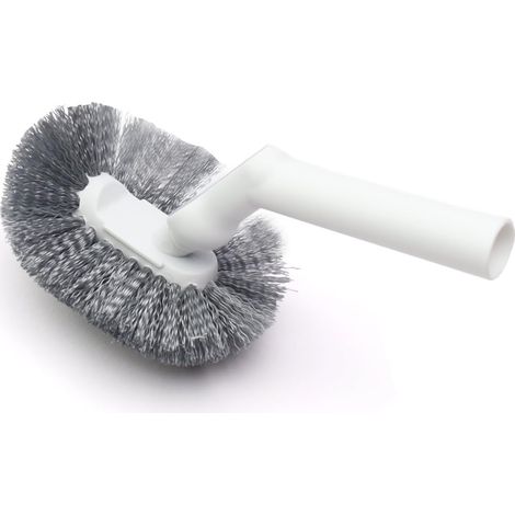 2 Pièces Tête de Brosse WC de Rechange, Conception du Coude Tête de Balai pour WC de Remplacement, Fileté Accessoires de Salle de Bain, Compatible avec Cette Marque de Brosses de Toilette (1/5)