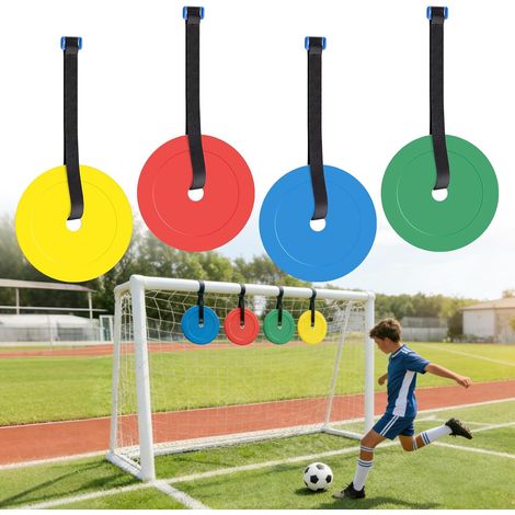 Football Goal Targets Set of 4 Training Targets with Extra Long Adjustable Bands to Improve Shooting Accuracy (Football, Hockey, Lacrosse, Baseball) (1/5)