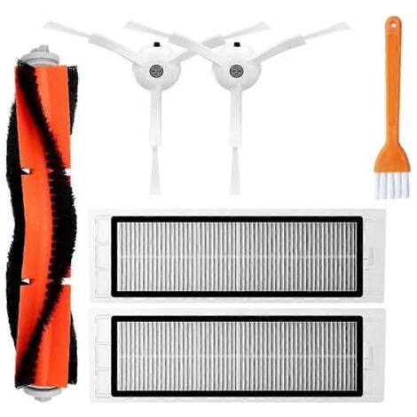 BARKBUSTERS Accessoires compatibles avec l'aspirateur robot Xiaomi Roborock S5, S50, S51, S55 et S6 : brosse principale et filtre HEPA. (1/5)