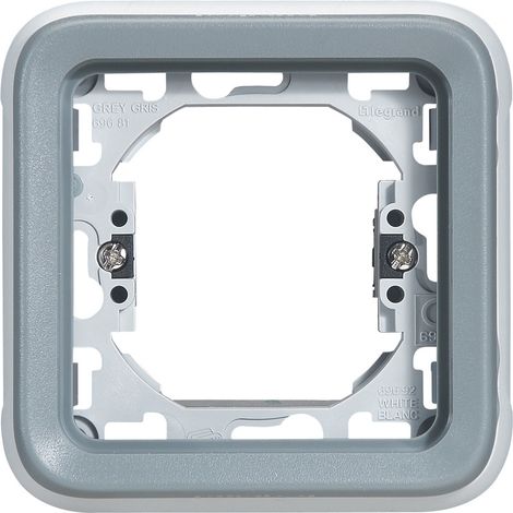 Plaque support encastré 1 postes - Plexo - Blanc - Legrand