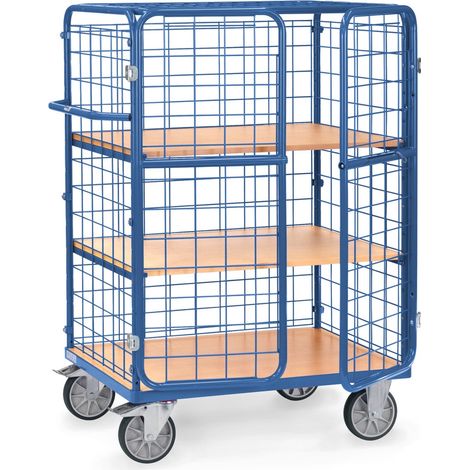 Fetra Etagenwagen mit Flügeltüren Ladefläche 1.000x600mm (1/3)