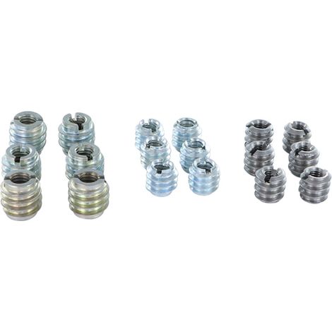 Lot de 18 Insert Fendue Acier brut M6 M7 M8-10 pièces