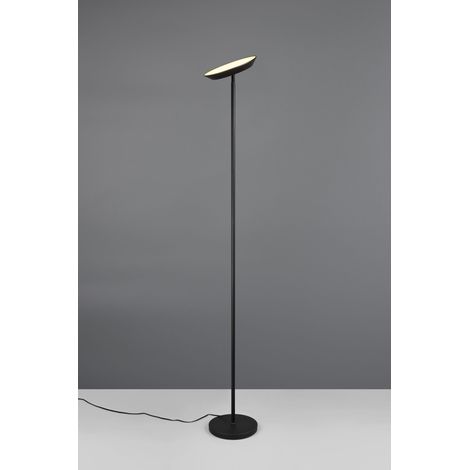 Lampadaire moderne noir spot orientable LED 17W 178cm (1/3)