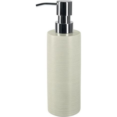 Distributeur de savon Céramique TUBE RIBBED Beige (1/2)