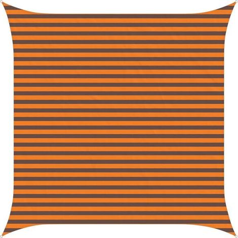 Voile d'ombrage orange-brun, 3,6 x 3,6 mètres (1/5)