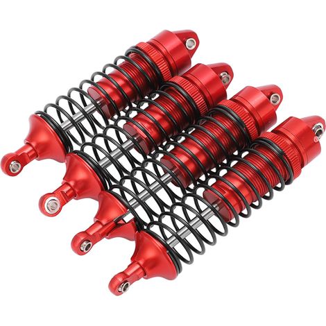 Jeu de 4 amortisseurs avant/arrière rouge pour RC 1/10 LOSi Lasernut U4 Tenacity, pièces de suspension tout-terrain (1/5)