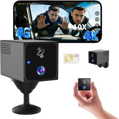 4K Surveillance Camera without Internet, 4G LTE Camera SIM Card (1/5)