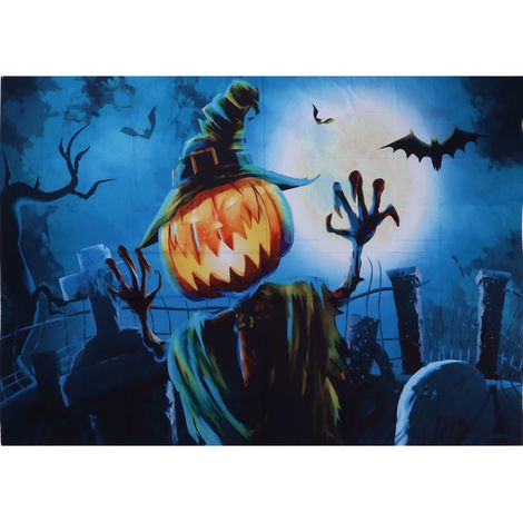 Halloween-Wanddeko 230 x 180 cm – Lustige und gruselige Partydekoration (1/5)