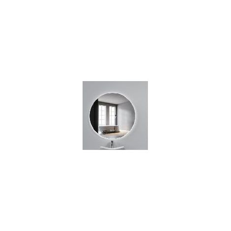 COSTWAY Specchio Rotondo LED da 70 cm, Specchio da Bagno da Parete con Luminosità Regolabile, Retroilluminato Morbido, Vetro Temperato con Funzione Memoria e Anti-Appannamento (70 cm x 3 cm)