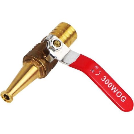 Garden Solid Brass Heavy Duty Adjustable Twist Hose Nozzle Jet Sweeper Nozzle (1/5)