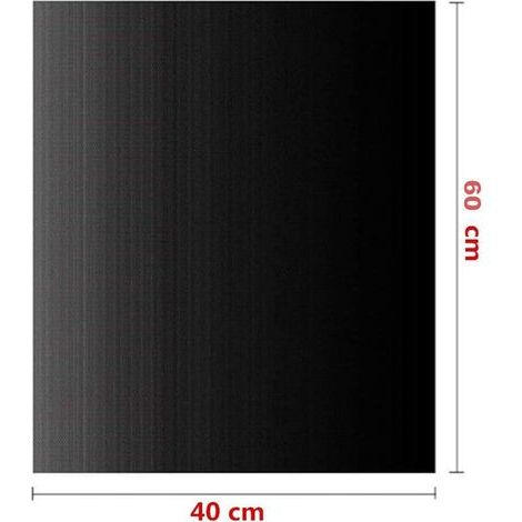 GABRIELLE Tapis de Cuisson Barbecue 40X60 cm, 5 Pièces Gaz/Electrique/Charbon BBQ Tapis Four Non Stick Four en Téflon, Réutilisable, Nettoyage Facile et Anti-adhérent, Peut être coupé (1/5)