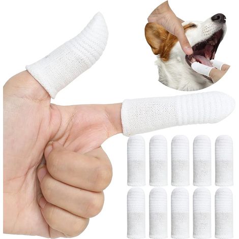 Brosse à dents pour animaux, lot de 10, pour chiens et chats, haleine fraîche et tartre, outil de soin dentaire