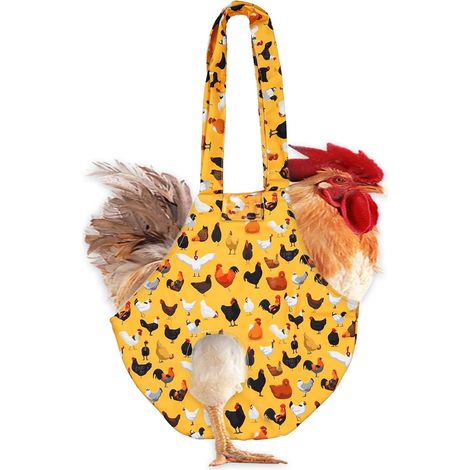 Chicken Bag, Étanche Sac De Poulet Fourre avec Poignée Sac Porte-Poulet Sac de Transport à Bandoulière Sac Poule pour Poule Coq Extérieur Voyage Randonnée Conduite (1/5)