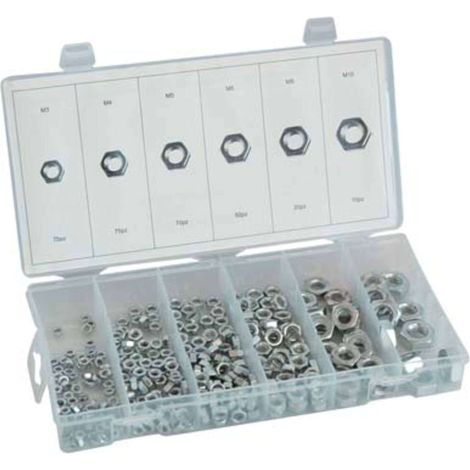 Dado esagonale zincato in kit self hand m 3/10 cf=pz 300