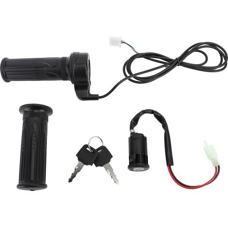 Fabater Poignées D'accélérateur Torsadées Poignées D'accélérateur de Scooter électrique Durables pour Vélo de saleté, Ajustement à la Main de 22 Mm pour Vélo de Poche de Scooter MiniMoto. (1/5)