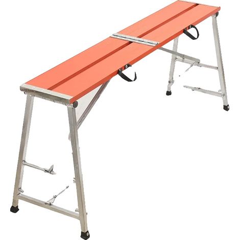 Plataforma de trabajo, altura regulable, diseño plegable, 150 cm (1/2)