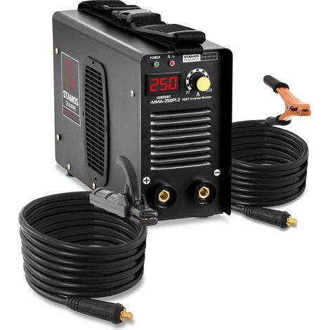 Saldatrice ad arco - 250A - Hot Start - 8 metri di cavo - PRO 140003026