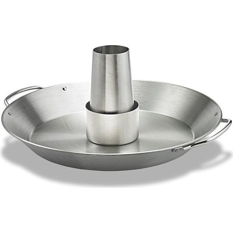 Asador de pollos de acero inoxidable, soporte para pollo con bandeja aromática extraíble, accesorios para barbacoa y horno