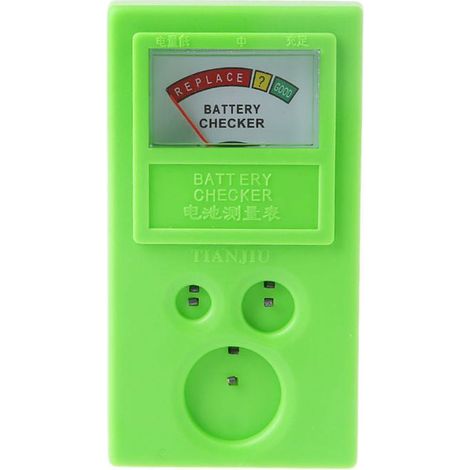 Testeur De Piles Bouton - Pour Piles CR2032 LR44 AG13 Et Autres - Compact 10 X 5.5 X 3 Cm - En Plastique - 1 Pièce (1/5)