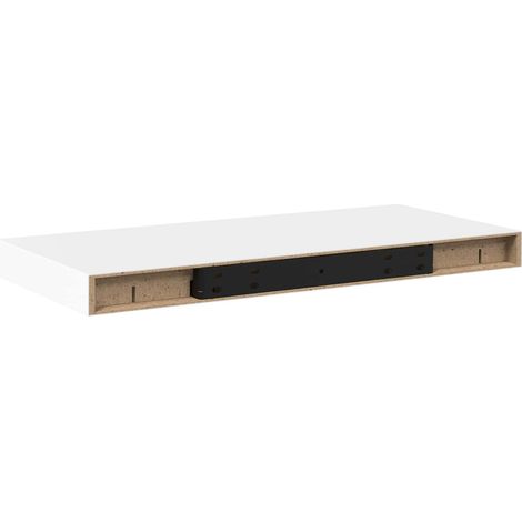 Schweberegale 2 Stk. Weiß 50x23,5x3,8 cm MDF vidaXL
