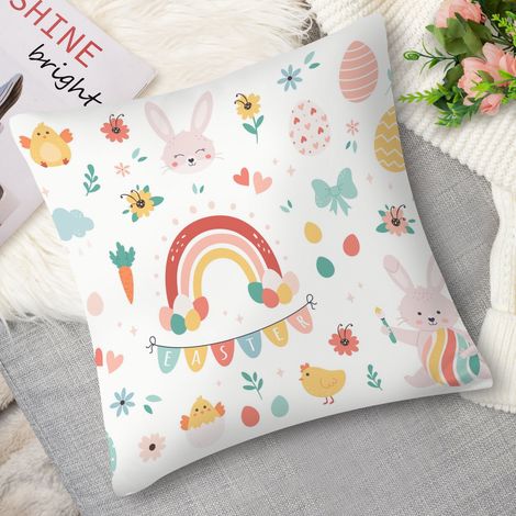 Housse de coussin imprimé animaux kawaii, 60x60 cm (1/5)