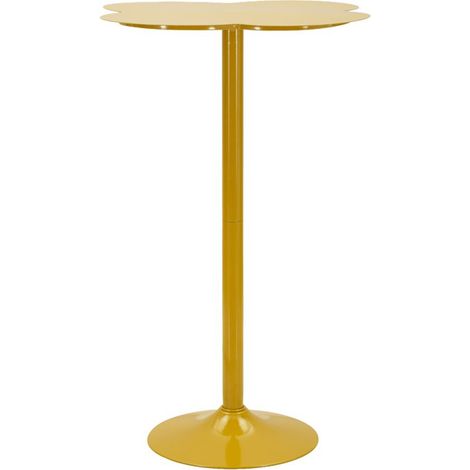 Tavolino alto Clox in metallo color senape (1/5)