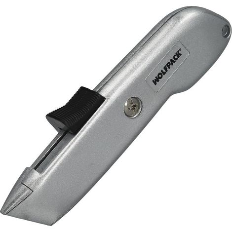 Coltello retrattile con lama in acciaio Sk5, custodia in alluminio, design ergonomico, coltello di sicurezza, taglierini di sicu