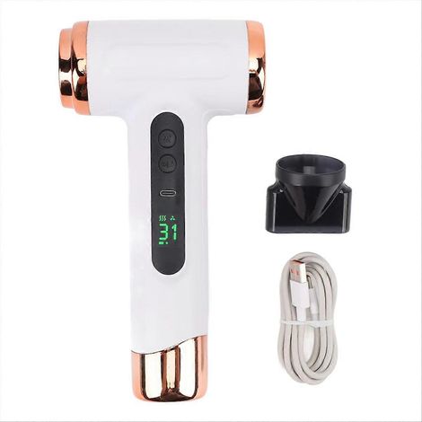 USB-wiederaufladbarer, tragbarer Haartrockner, ergonomischer Griff, Kaltlufttaste, 200 W, Schnelltrocknung, mit Reiseaufsatz, B (1/5)