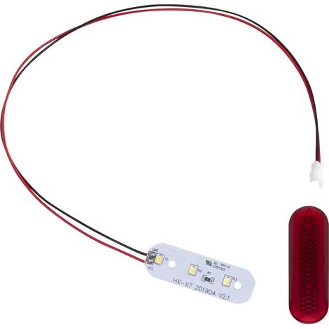 Replacement parts for the LED taillight, red housing, rear fender of Huanxi X7 and X8 electric scooters