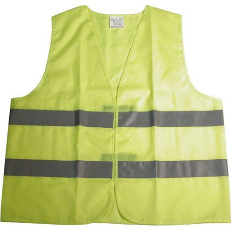 Gilet De Securite Reflechissant Jaune Dresco (1/2)